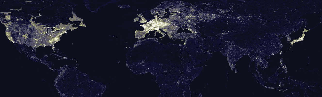 The location of edited content in the world’s largest collaborative mapping project: OpenStreetMap.